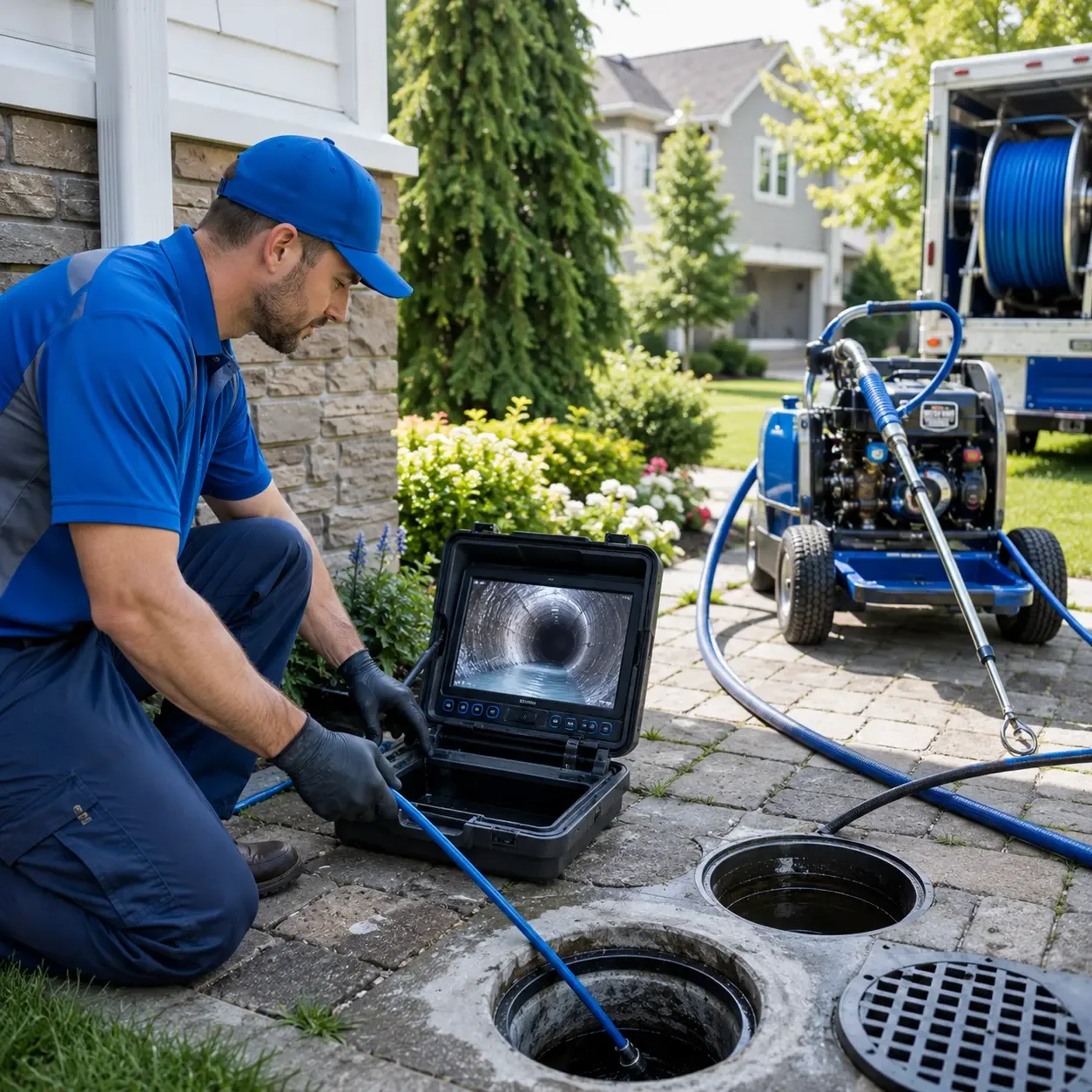 Outdoor drain cleaning professionals serving Burlington, CT